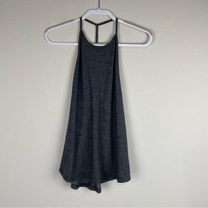 Beyond Yoga Gray Black Mesh Athletic Athleisure Tank Top